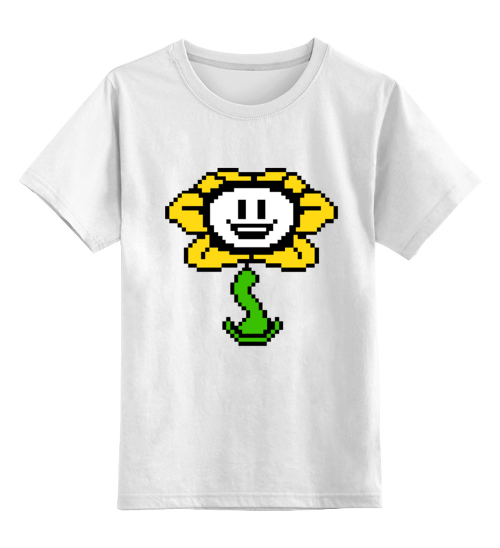 Printio Детская футболка классическая унисекс Флауи (undertale) флауи undertale 1440184 2xs белый