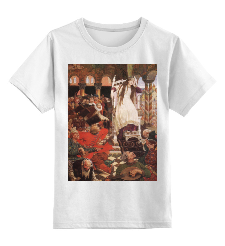 Printio Детская футболка классическая унисекс Царевна-несмеяна (картина васнецова) ковёр самолёт виктор васнецов 2523455 s белый