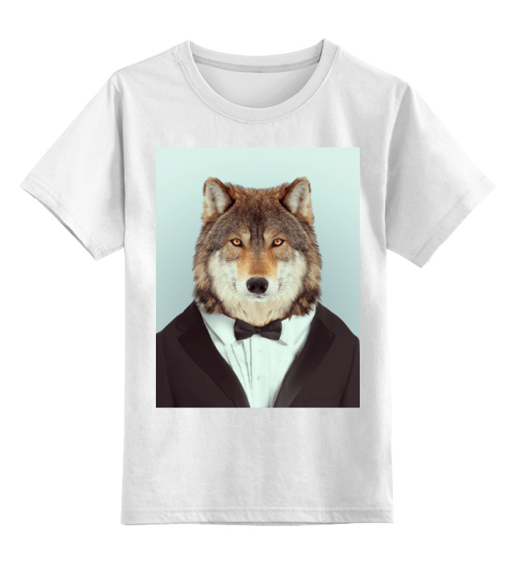 Printio Детская футболка классическая унисекс Деловой волк