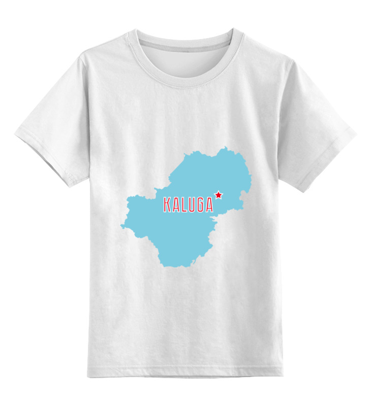 карта калуга калужская область Printio Детская футболка классическая унисекс Калужская область. калуга