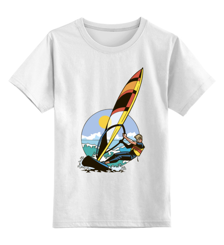 Printio Детская футболка классическая унисекс Спортсмен..отдых...пляж..море спортсмен отдых пляж море 643394 s белый