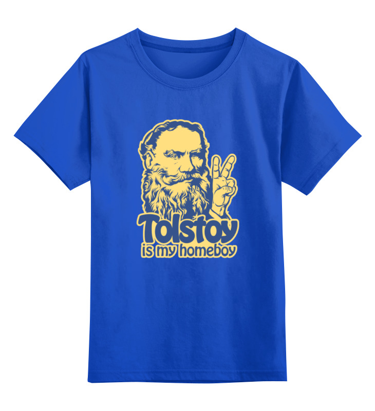 цена Printio Детская футболка классическая унисекс Толстой мой кориш!