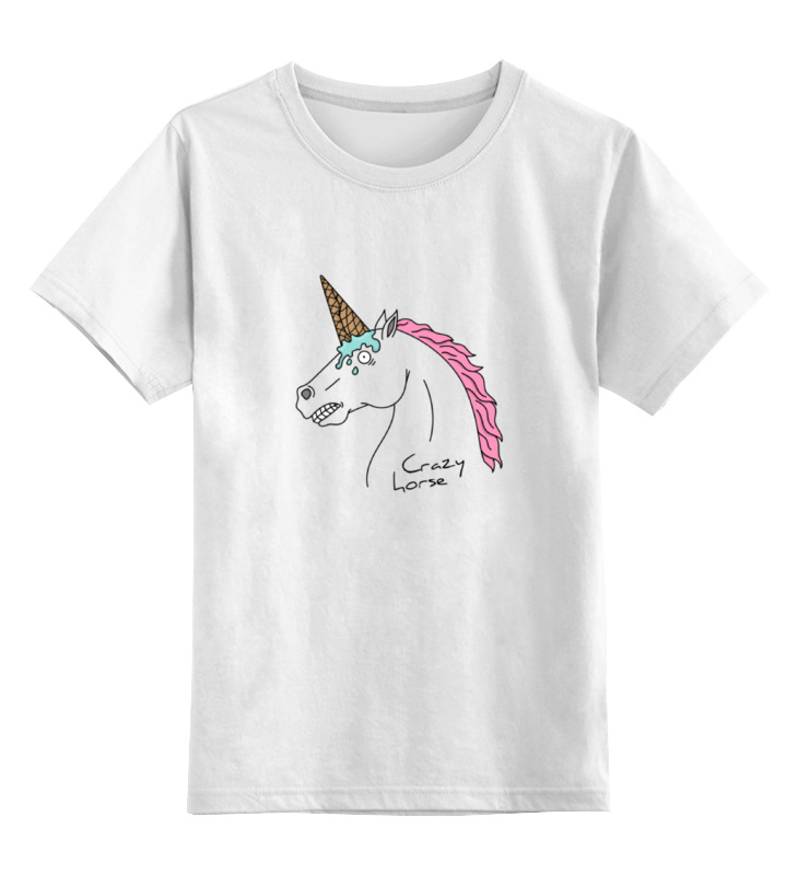 Printio Детская футболка классическая унисекс Crazy horse