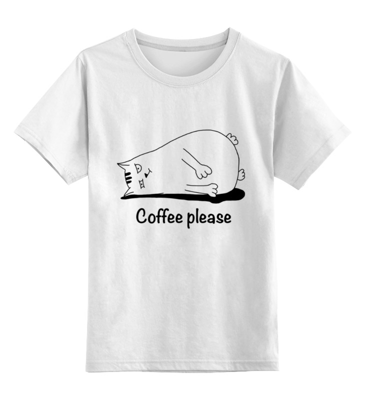 Printio Детская футболка классическая унисекс Coffe please printio детская футболка классическая унисекс coffe please
