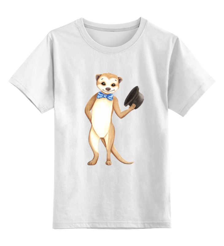 Printio Детская футболка классическая унисекс Вежливый сурикат
