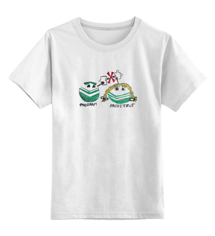 цена Printio Детская футболка классическая унисекс Сберсмайлик архитектор и разраб