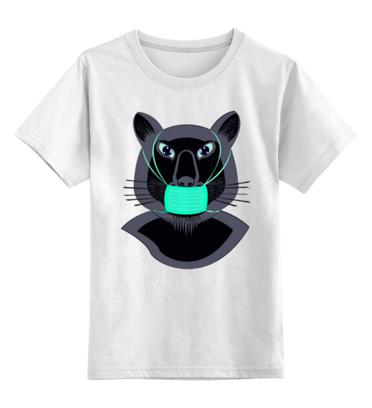 Printio Детская футболка классическая унисекс Пантера в маске