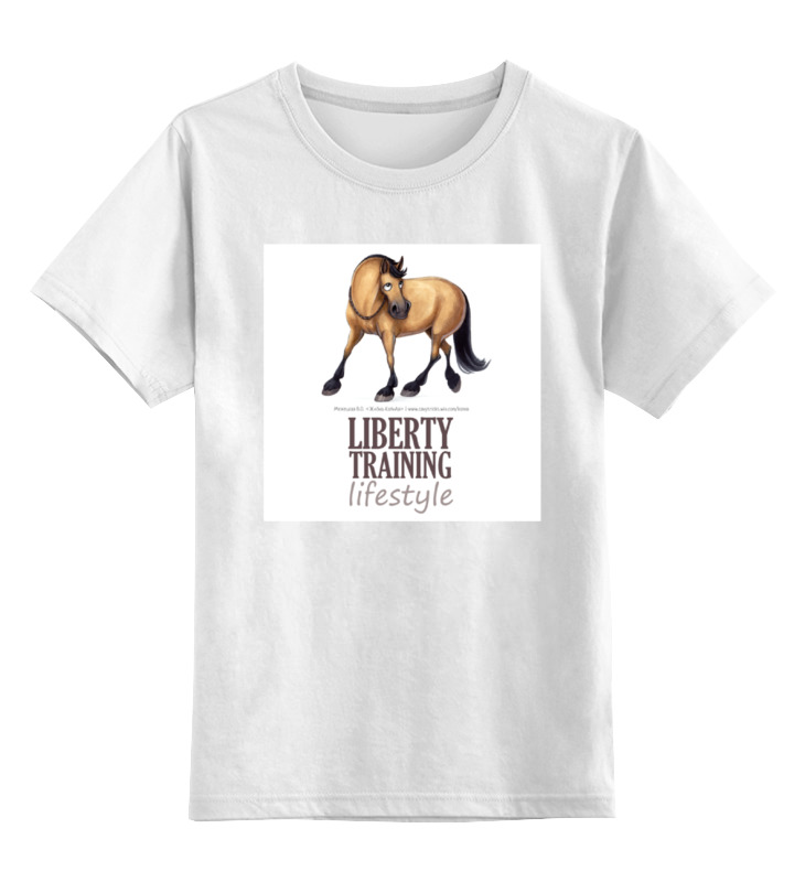 Printio Детская футболка классическая унисекс Liberty training