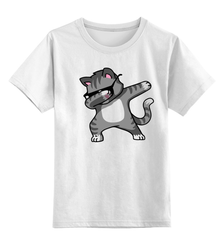 Printio Детская футболка классическая унисекс Кот танцует дэб printio детская футболка классическая унисекс кот танцует дэб