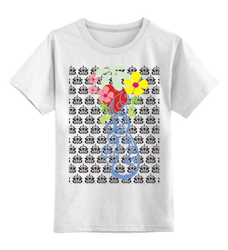 printio детская футболка классическая унисекс цветочный узор Printio Детская футболка классическая унисекс Цветочный узор