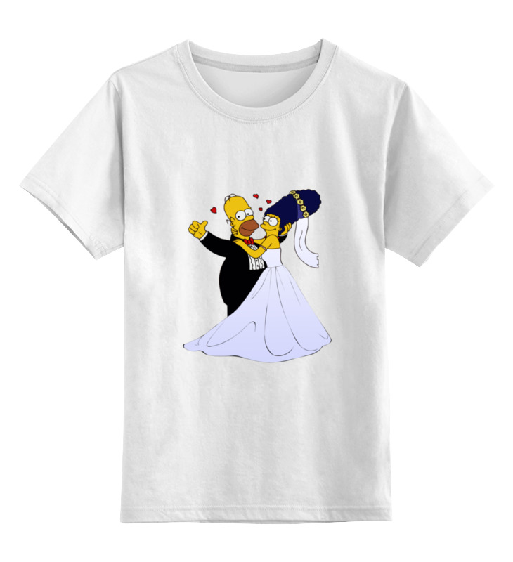 Printio Детская футболка классическая унисекс Симпсоны- свадьба printio свитшот унисекс хлопковый симпсоны свадьба