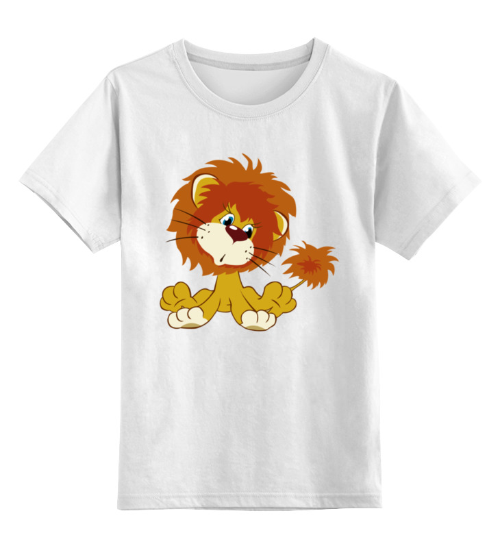 Printio Детская футболка классическая унисекс Львенок календарь магнитный на 2023 год год кота высоко сижу далеко гляжу