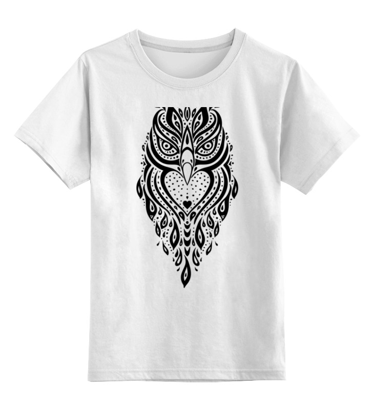 Printio Детская футболка классическая унисекс Узорная сова детская футболка птицы ну чирик 116 белый