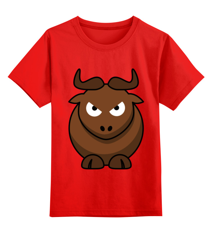 Printio Детская футболка классическая унисекс Злой бык printio детская футболка классическая унисекс злой медведь
