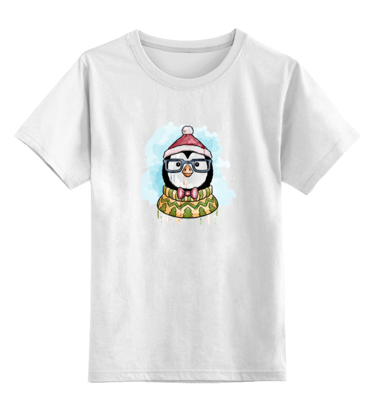 Printio Детская футболка классическая унисекс Счастливый пингвиненок printio лонгслив счастливый пингвиненок