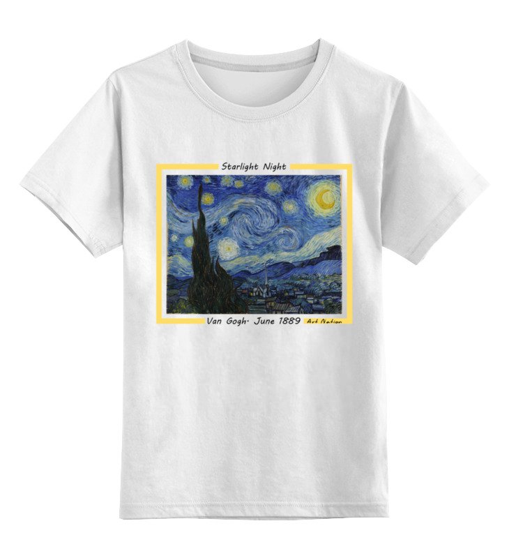 Printio Детская футболка классическая унисекс Van gogh конструктор dk картина винсента ван гога звездная ночь dk3001