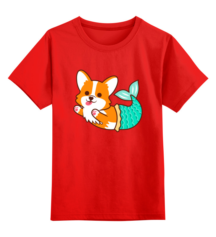 Printio Детская футболка классическая унисекс Корги-рыбка printio детская футболка классическая унисекс корги рыбка
