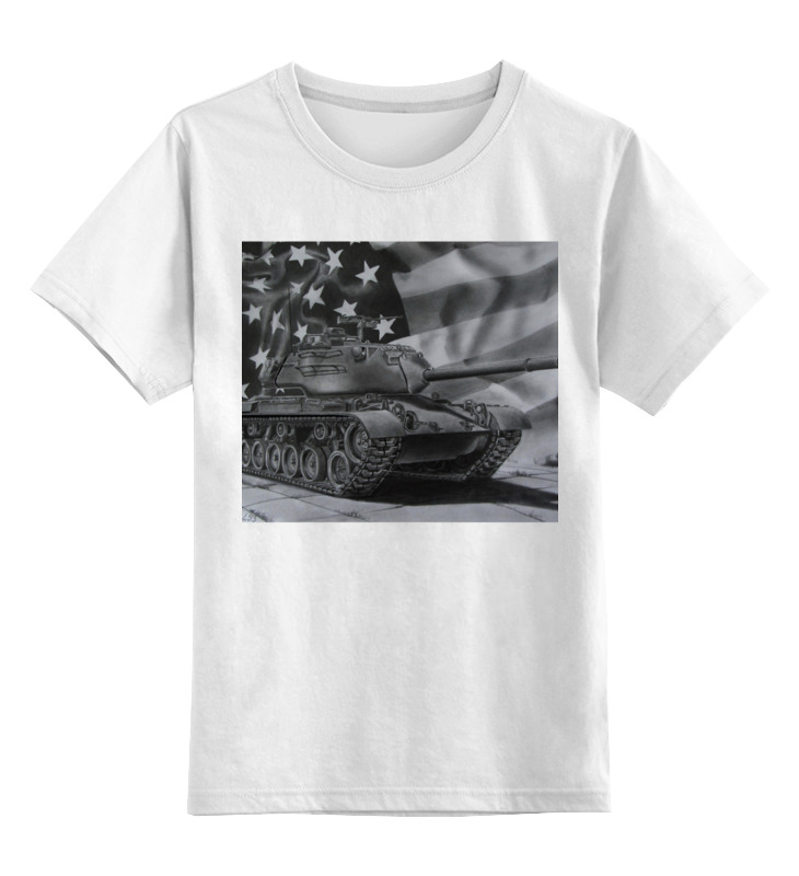 Printio Детская футболка классическая унисекс Танк сша printio свитшот унисекс хлопковый танк сша