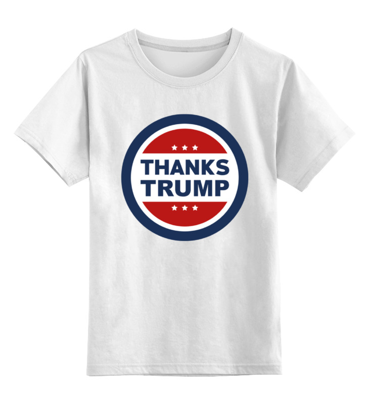 Printio Детская футболка классическая унисекс Спасибо трампу printio сумка спасибо трампу
