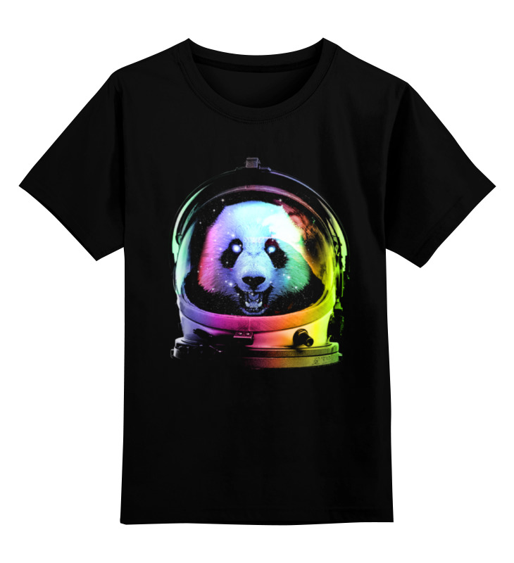 Printio Детская футболка классическая унисекс Панда космонавт printio детская футболка классическая унисекс панда космонавт