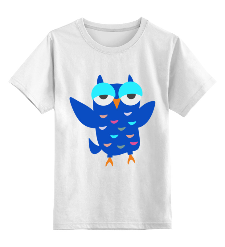 цена Printio Детская футболка классическая унисекс Совенок сплюшка