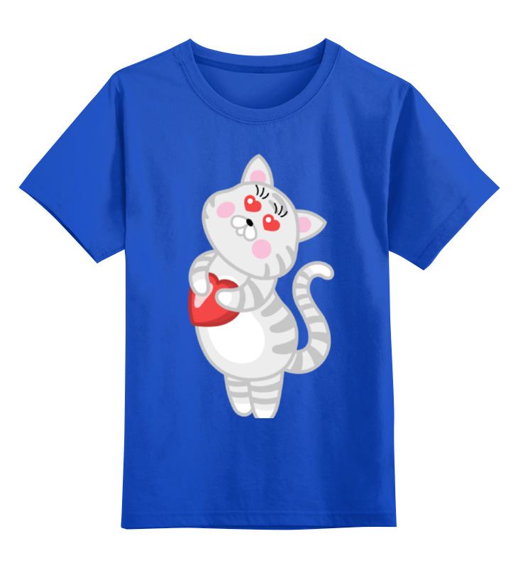 Printio Детская футболка классическая унисекс Влюбленная кошечка детская футболка влюбленная птичка 164 синий
