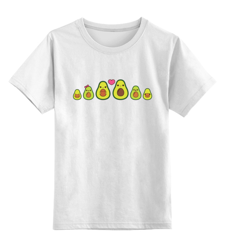 Printio Детская футболка классическая унисекс Семья авокадо