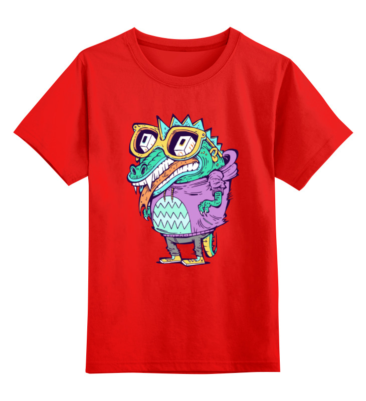 Printio Детская футболка классическая унисекс Модный крокодил printio детская футболка классическая унисекс модный кот