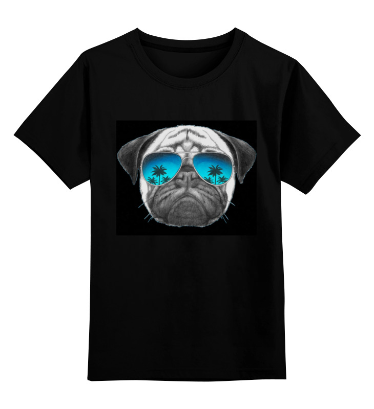 Printio Детская футболка классическая унисекс Мопс в очках printio детская футболка классическая унисекс собака в очках