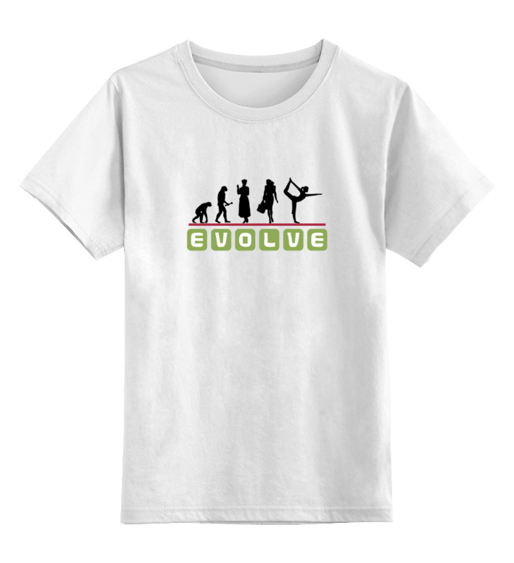 Printio Детская футболка классическая унисекс Йога (эволюция)