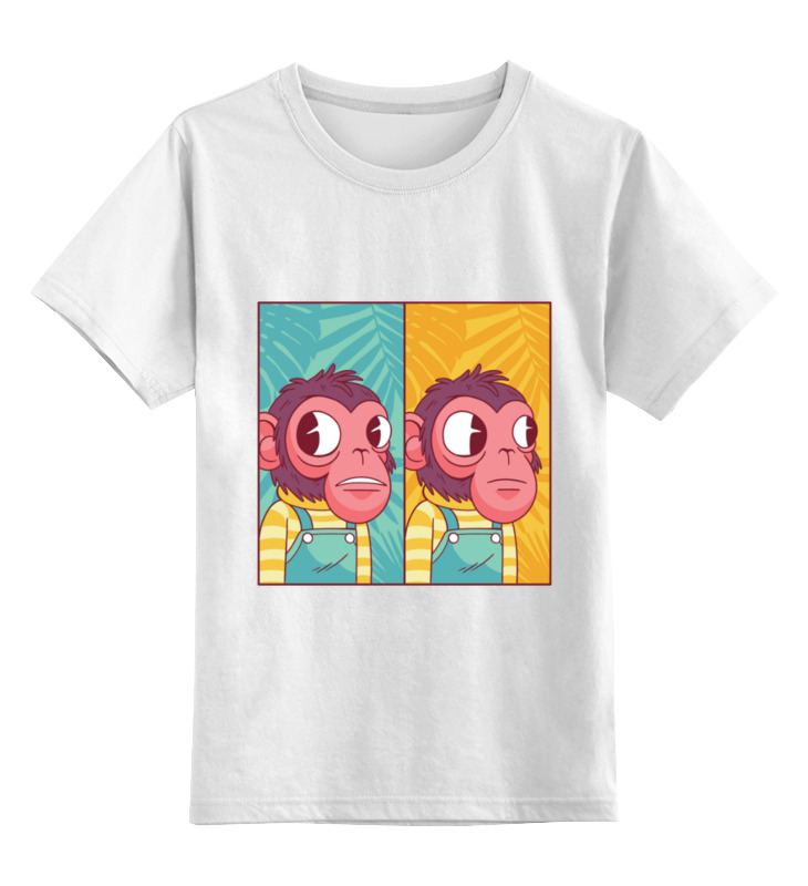 Printio Детская футболка классическая унисекс Мем с обезьяной