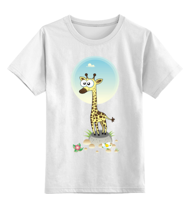 Printio Детская футболка классическая унисекс Жираф женская футболка жираф в бабочках m белый