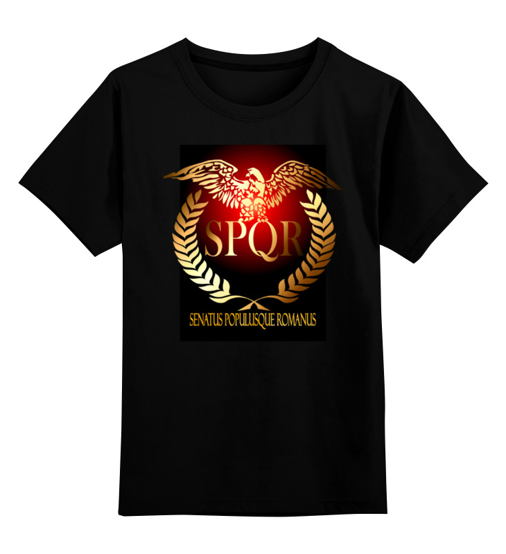 Printio Детская футболка классическая унисекс Символ древнего рима с орлом. spqr.