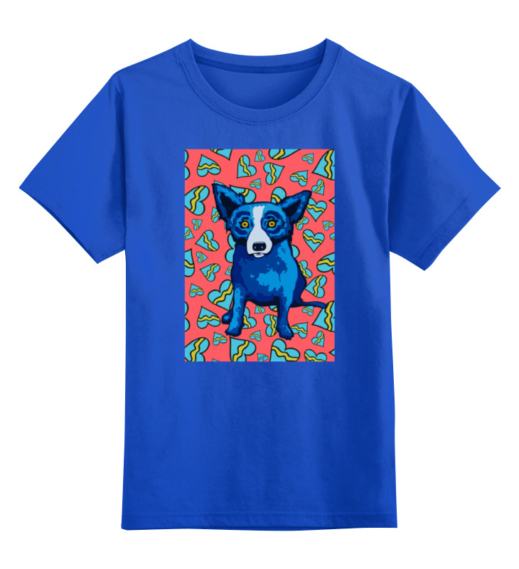 Printio Детская футболка классическая унисекс Синий пес детская футболка пес бульдог 164 синий