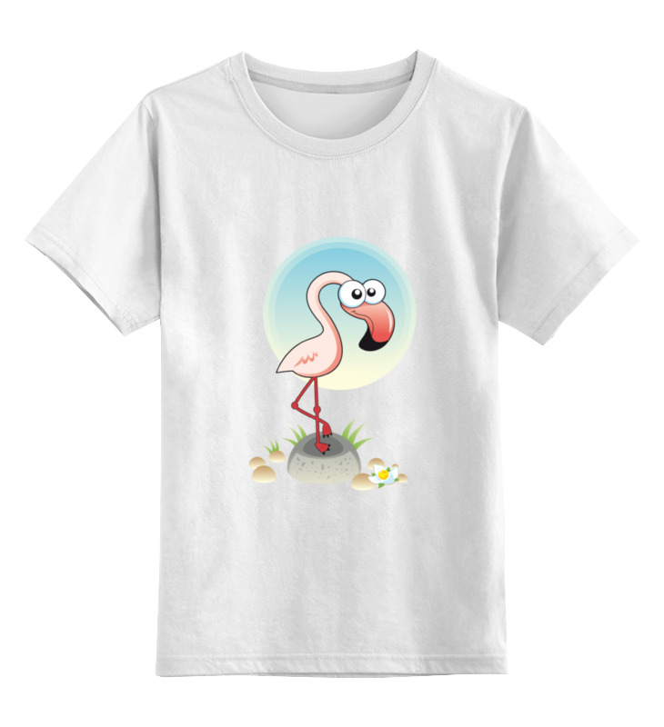 Printio Детская футболка классическая унисекс Розовый фламинго цена и фото