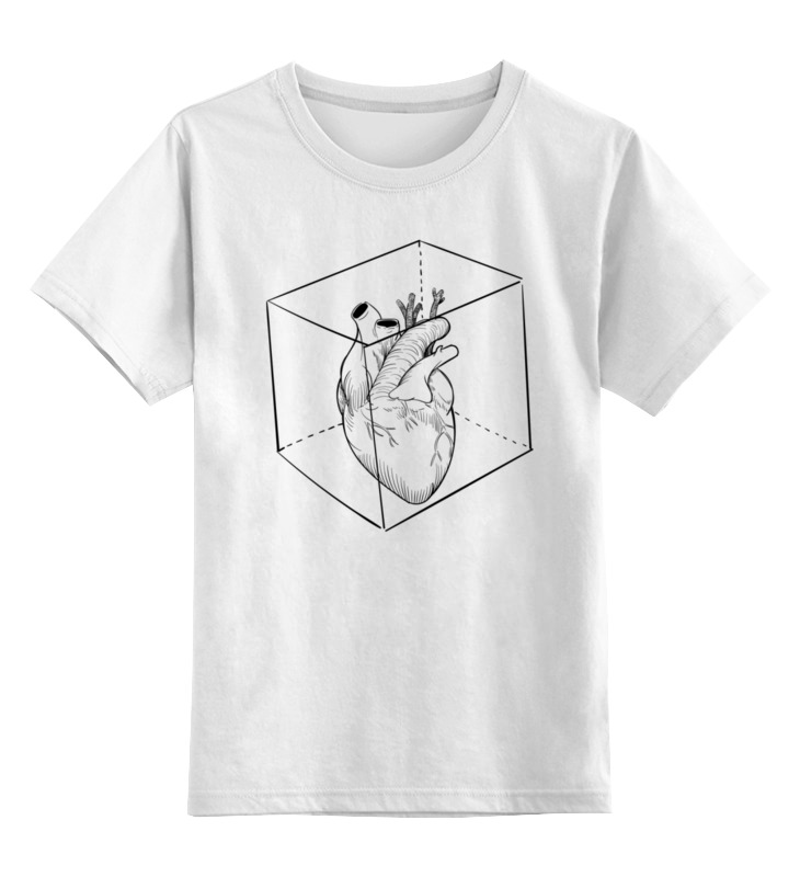 Printio Детская футболка классическая унисекс Сердце в кубе printio лонгслив сердце в кубе