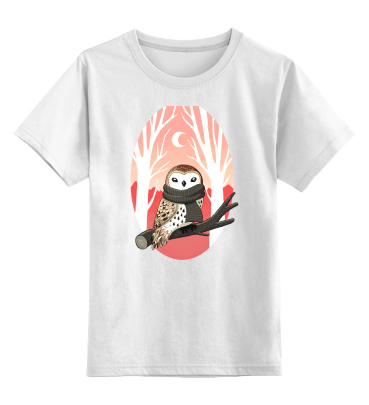 Printio Детская футболка классическая унисекс Зимняя сова