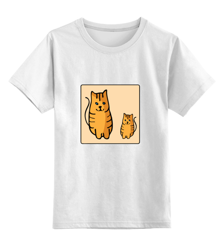 Printio Детская футболка классическая унисекс Два котика, смотрящие друг на друга