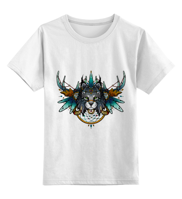 Printio Детская футболка классическая унисекс Рысь шаман