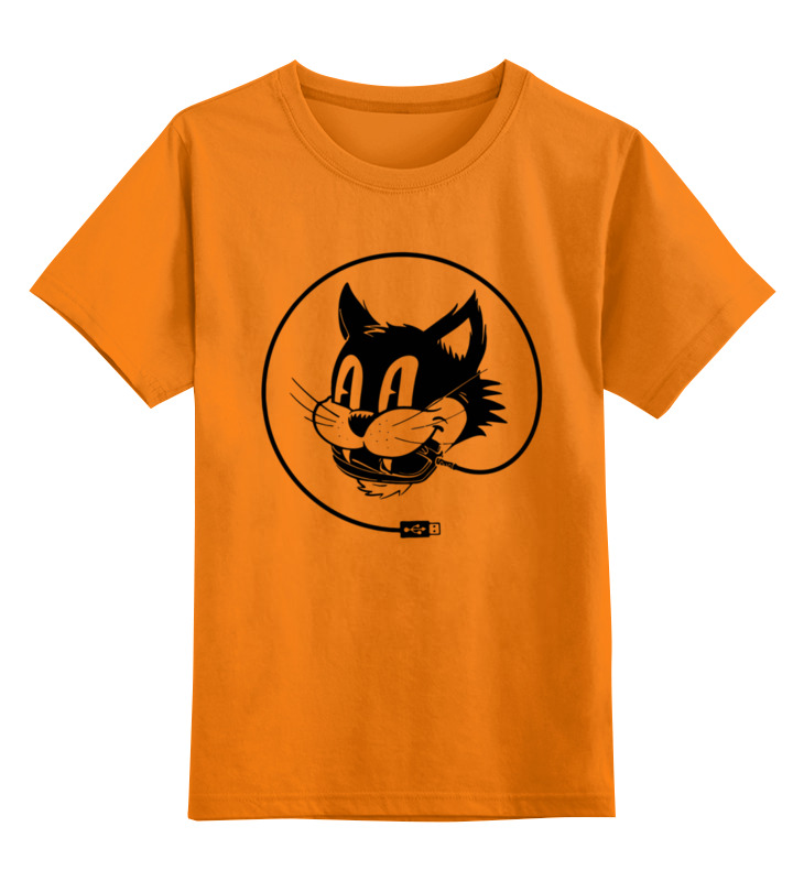 Printio Детская футболка классическая унисекс Котик с мышкой