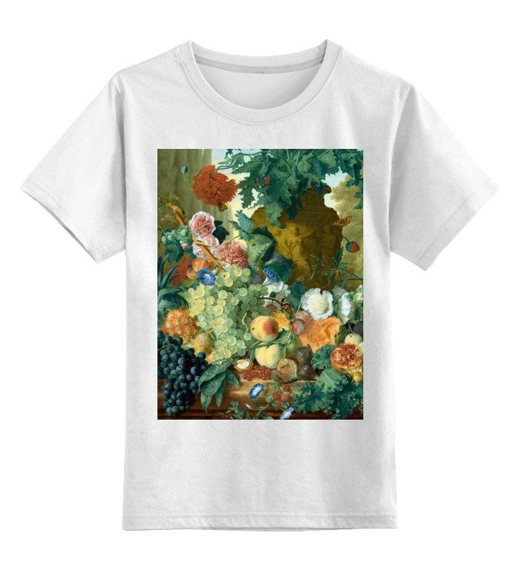 Printio Детская футболка классическая унисекс Фрукты и цветы (ян ван хёйсум)