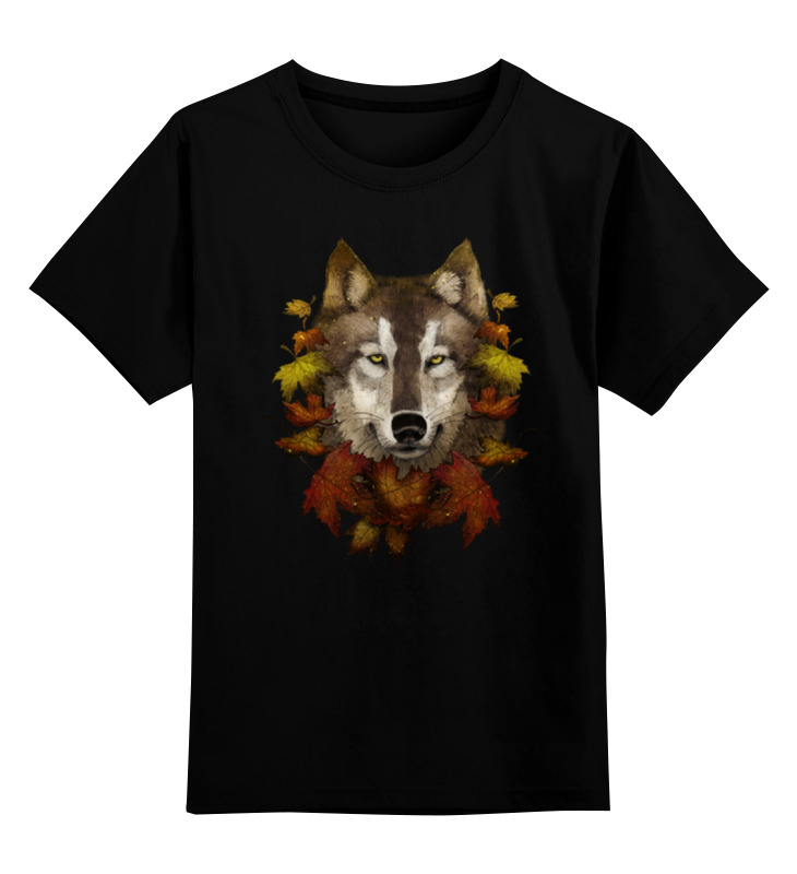 Printio Детская футболка классическая унисекс Осенний волк