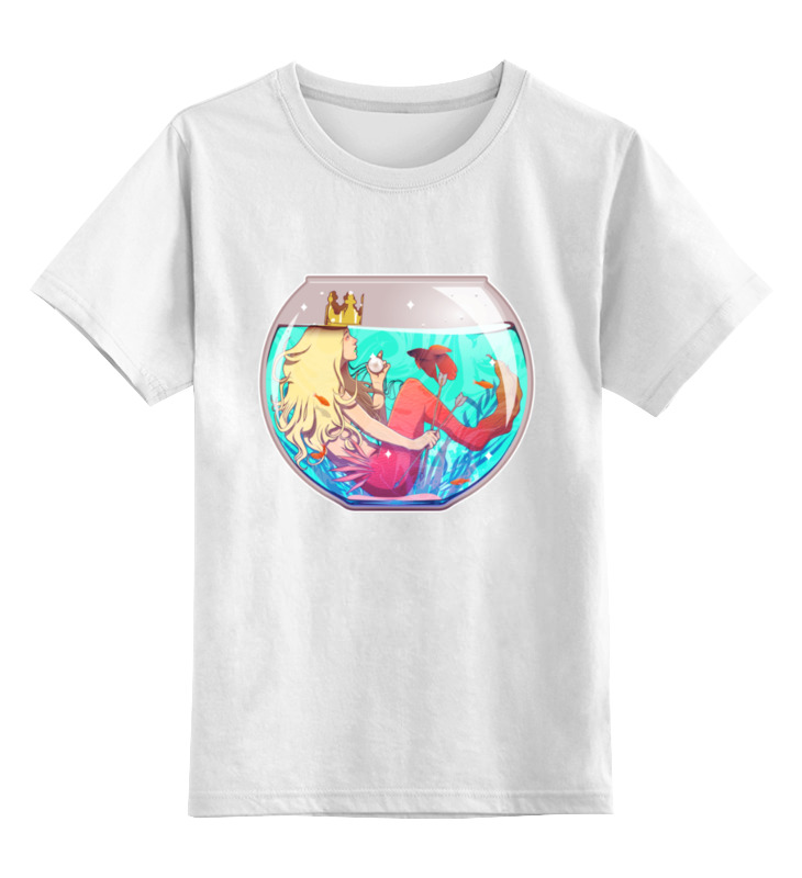Printio Детская футболка классическая унисекс Русалка в аквариуме