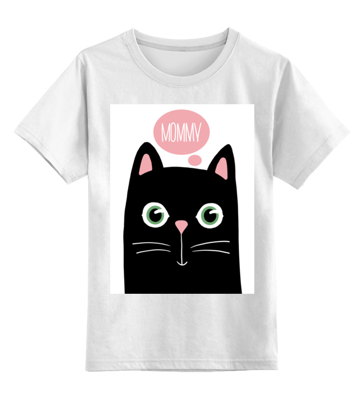 Printio Детская футболка классическая унисекс Mommy! мужская футболка белый котенок s черный