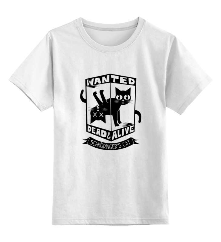 Printio Детская футболка классическая унисекс Кот шрёдингера (dead alive)