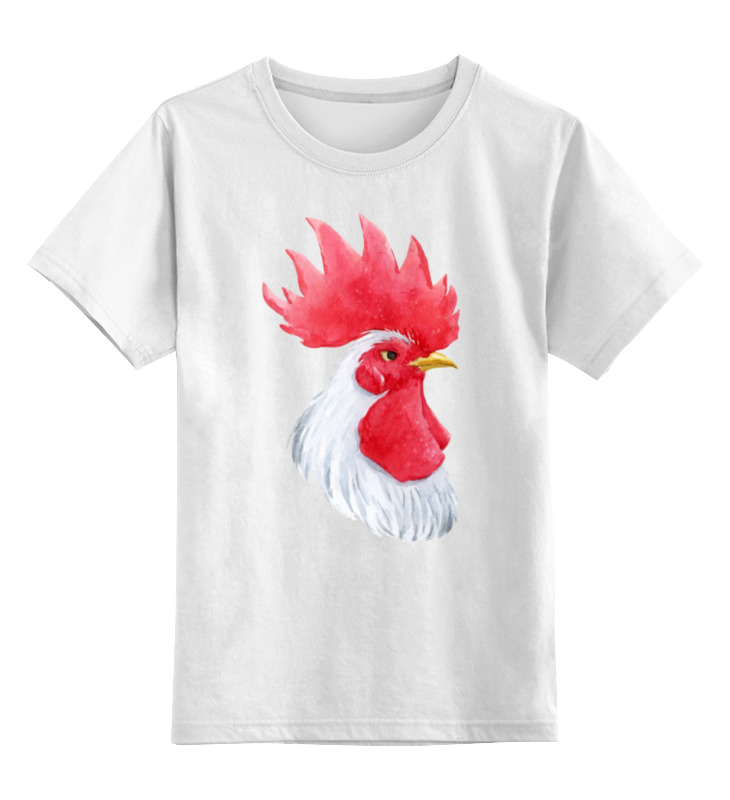 printio детская футболка классическая унисекс ethnic rooster Printio Детская футболка классическая унисекс Mr. white rooster