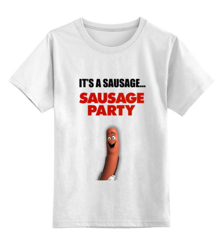 Printio Детская футболка классическая унисекс Sausage party - полный расколбас! printio лонгслив sausage party полный расколбас