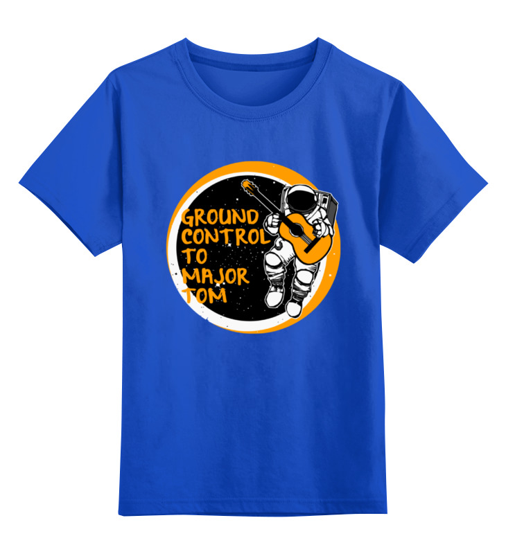 Printio Детская футболка классическая унисекс Космонавт с гитарой printio детская футболка классическая унисекс снеговик с гитарой