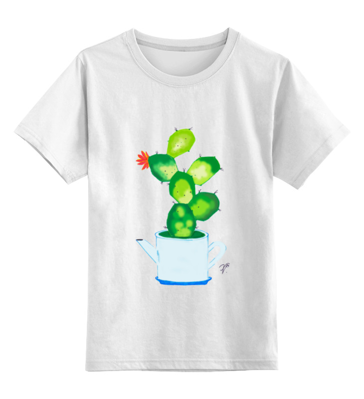 Printio Детская футболка классическая унисекс Очень домашний кактус детская футболка кактус в очках 128 синий