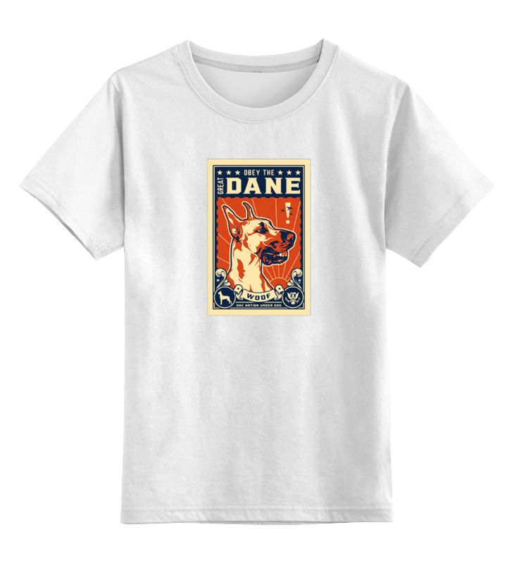 Printio Детская футболка классическая унисекс Собака: great dane цена и фото